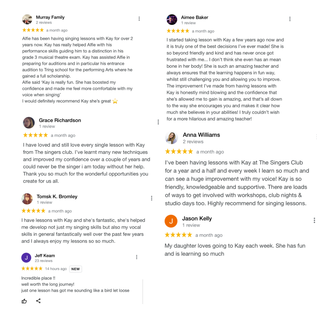 Reviews for Singing lessons Leicester